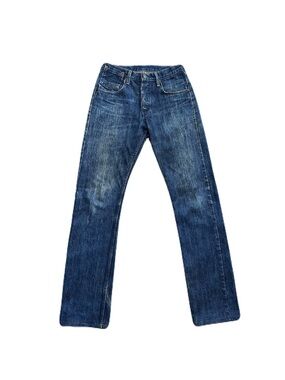 Left Field NYC Selvedge Straight Leg Denim Jeans 28x31.5 Button Fly Made USA